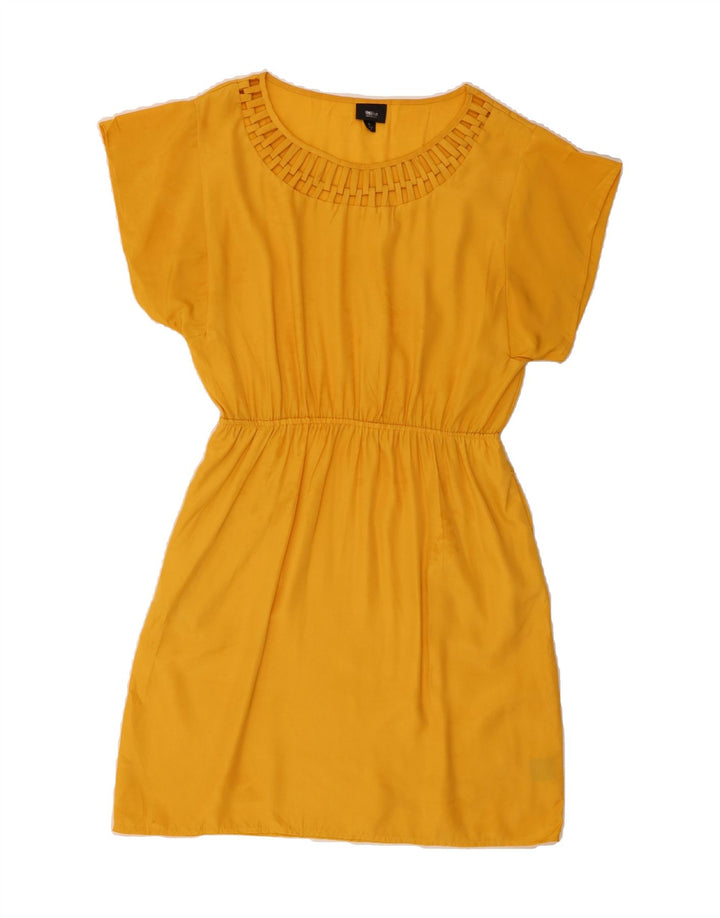 MOSSIMO Womens Sheath Dress UK 16 Large Yellow Polyester Vintage Mossimo and Second-Hand Mossimo from Messina Hembry 