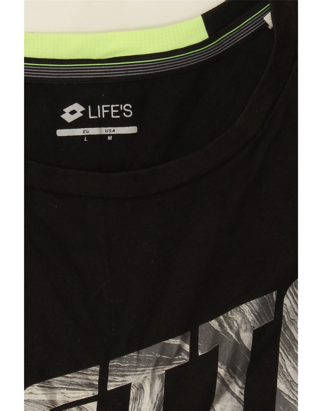 Lotto Herre Life's Grafiske Vest Top Medium Sort