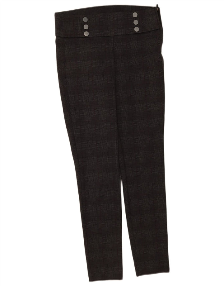 Zara Dame Legging Casual Bukser Medium W28 L28 Grå ternet polyester