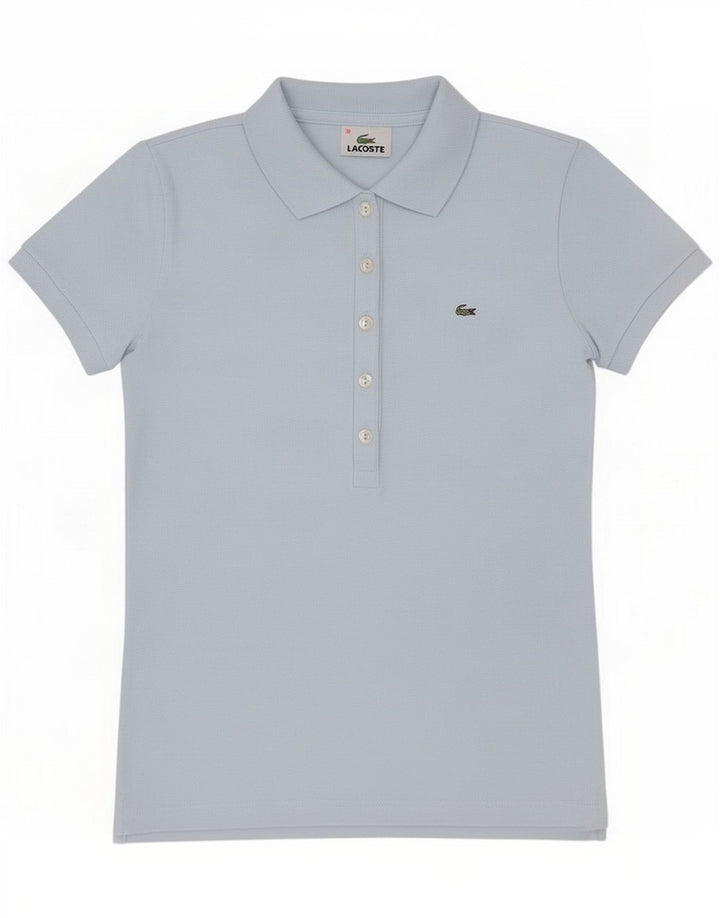 Lacoste Dame Polo Shirt Størrelse 38 Medium Blå