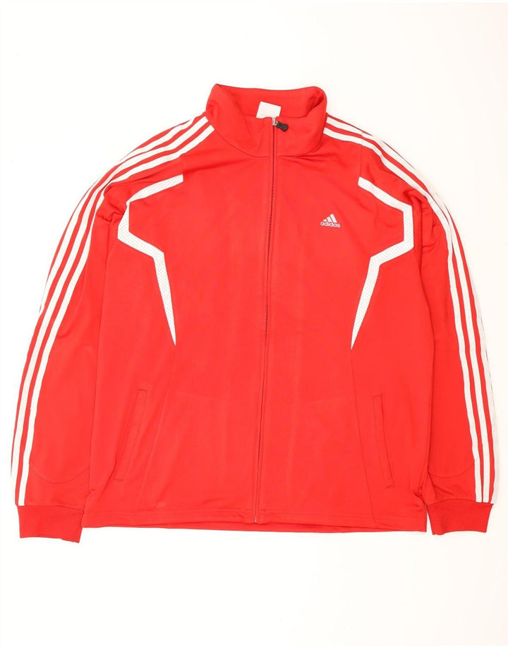 Adidas Træningsdragt til mænd Top jakke Stor Rød Colourblock Polyester