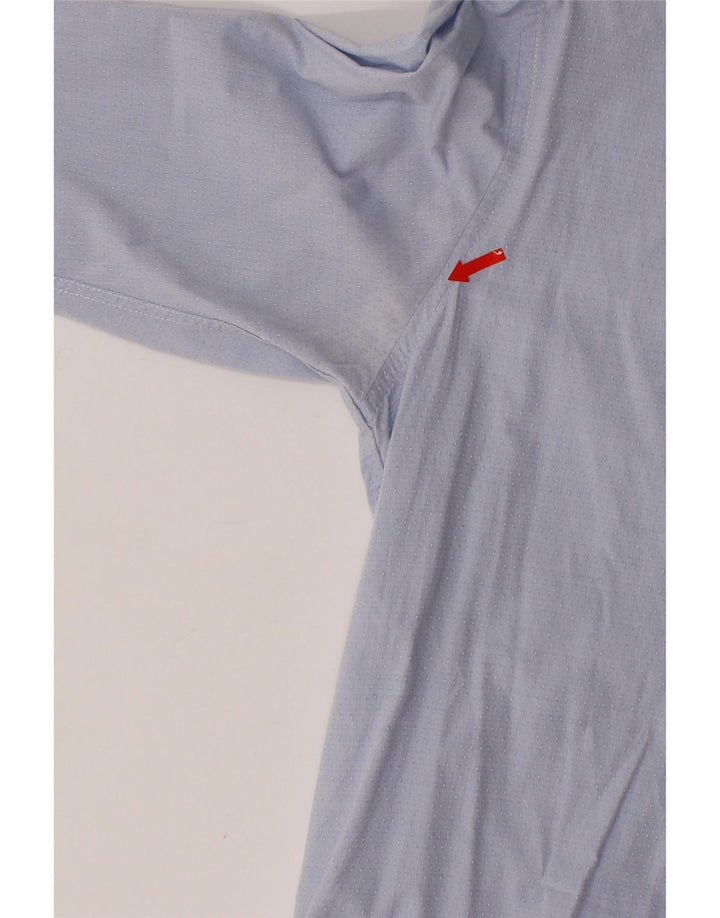 TOMMY HILFIGER Mens Shirt Medium Blue Spotted Cotton Vintage Tommy Hilfiger and Second-Hand Tommy Hilfiger from Messina Hembry 