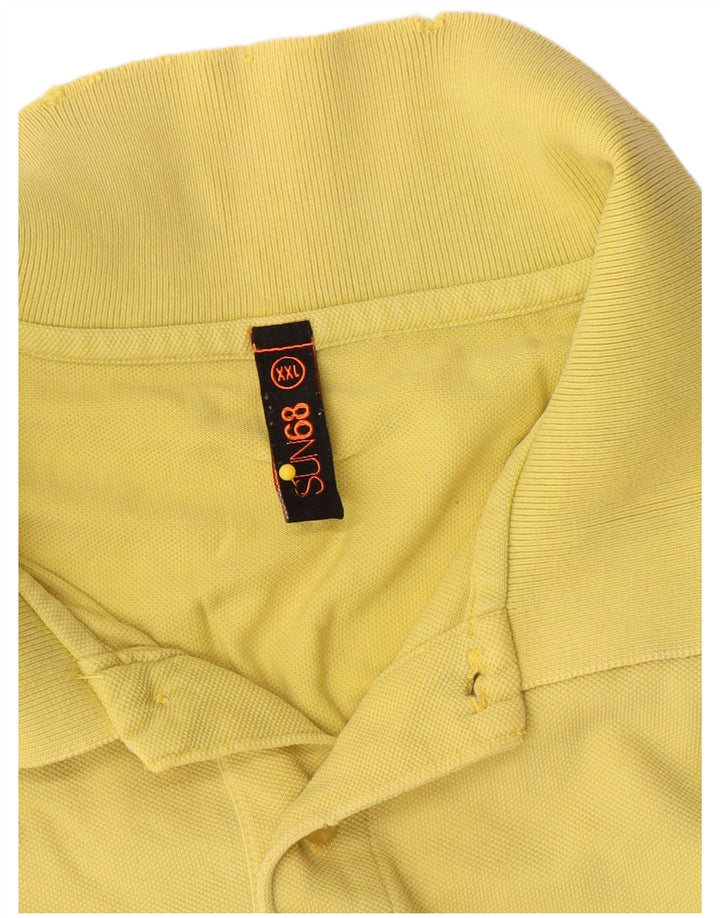 Sun68 Herre poloshirt 2XL gul bomuld
