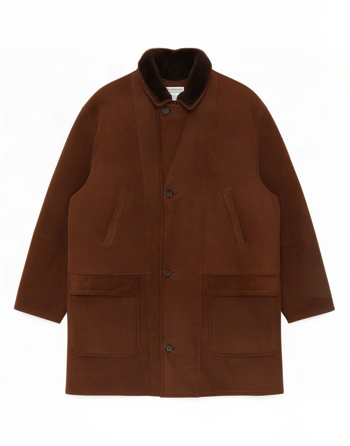 Mabrun Herre Shearling Jacket IT 56 3XL Brun