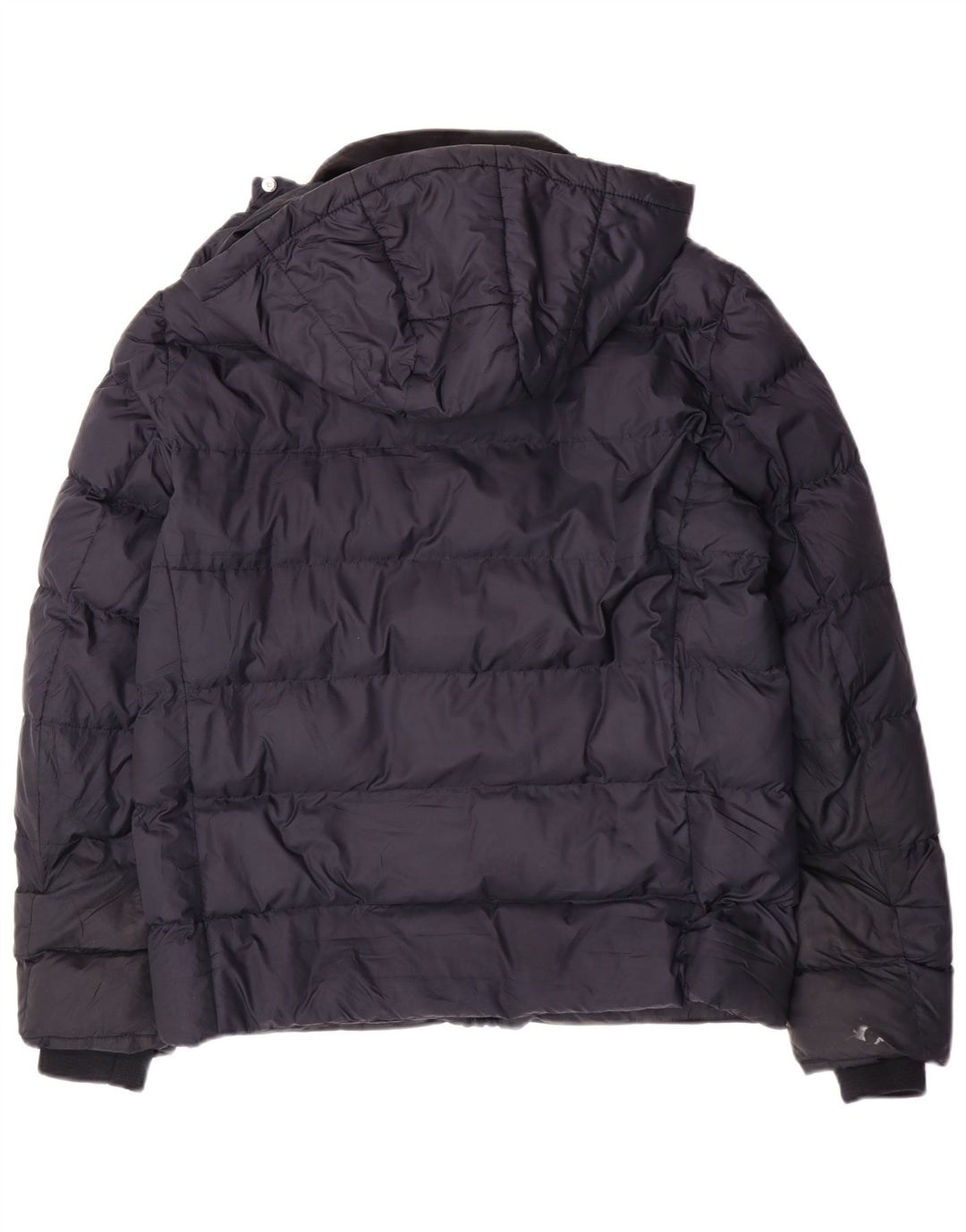 Reiss Herre hættepolstret jakke UK 40 Large Navy Blue Colourblock Polyester