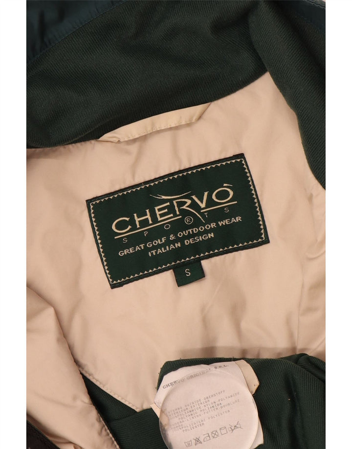 Chervo Herre Graphic Windbreaker Jacket UK 36 Small Green Colourblock