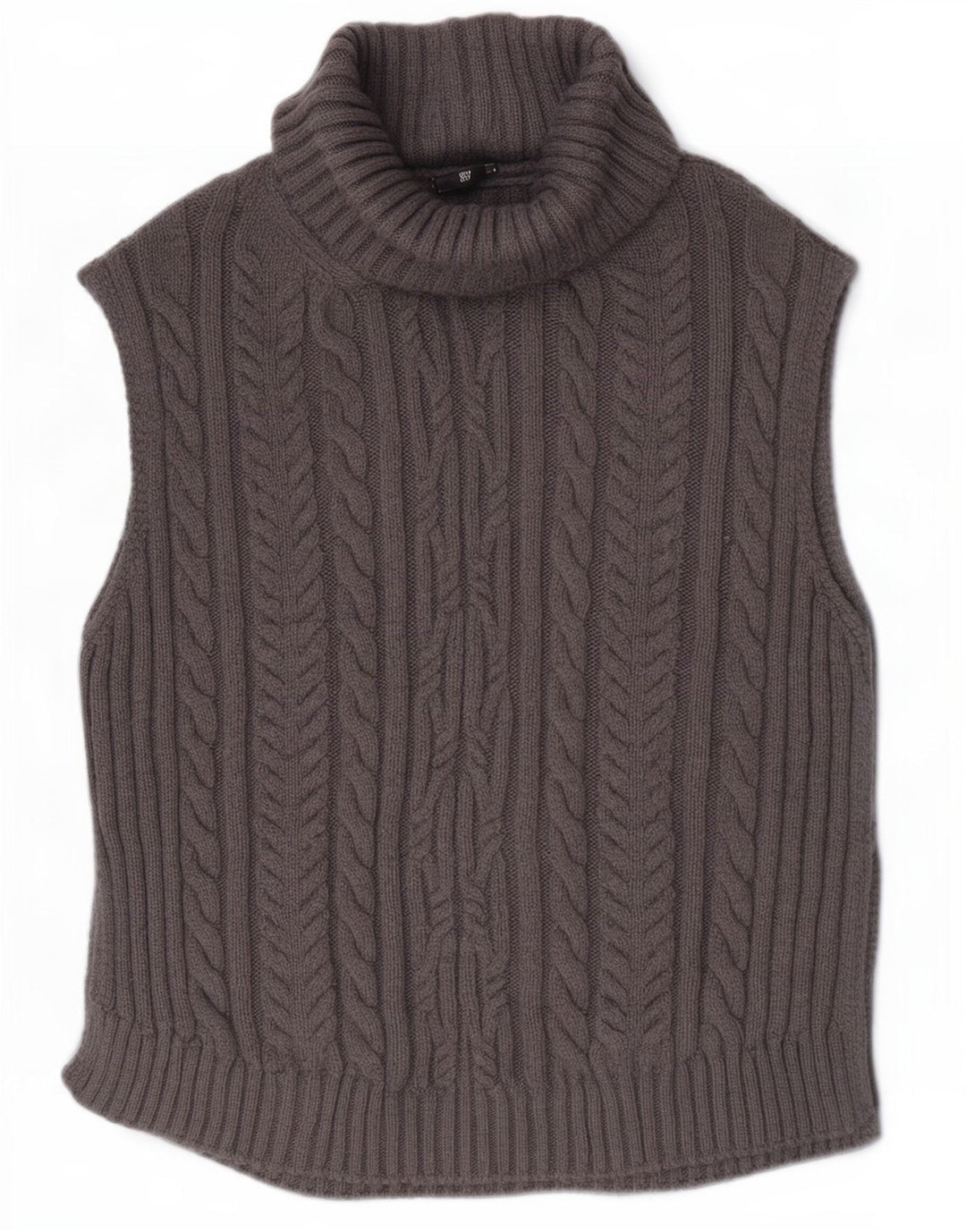Marks & Spencer Dame Oversized Vest Tank Top UK 10 Small Grå Akryl