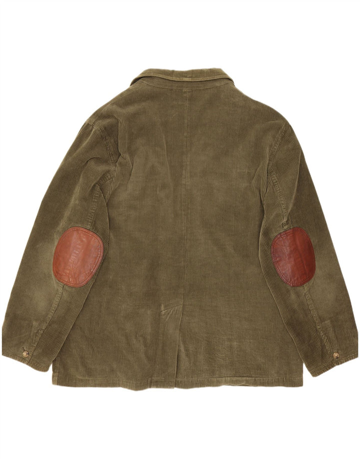 Orvis Herre 2-knaps fløjlsjakke blazer EU 46 3XL Grøn bomuld