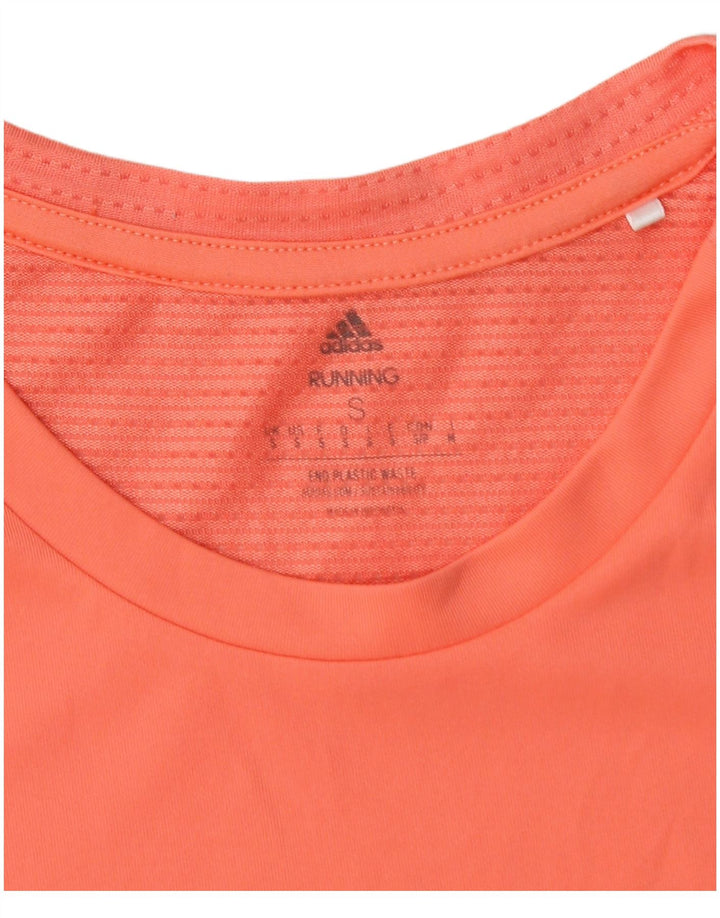 Adidas Running T-Shirt Top Lille Orange Polyester