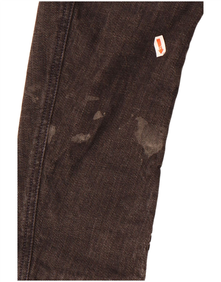 Diesel Herre 3-knaps Denim Blazer Jacket UK 38 Medium Sort Flecked Bomuld