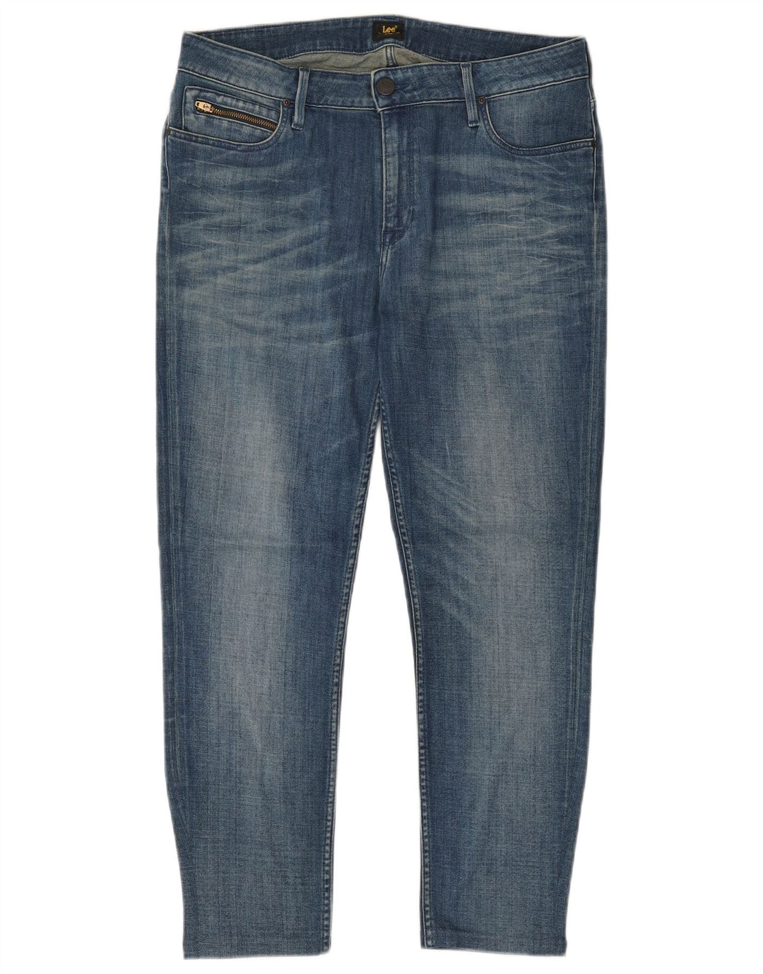LEE Womens Elly High Rise Slim Jeans W33 L26 Blue Cotton