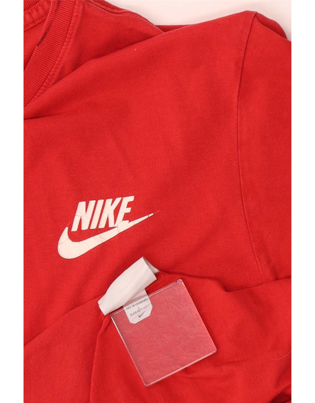 Nike grafisk T-shirt top til mænd, stor rød bomuld