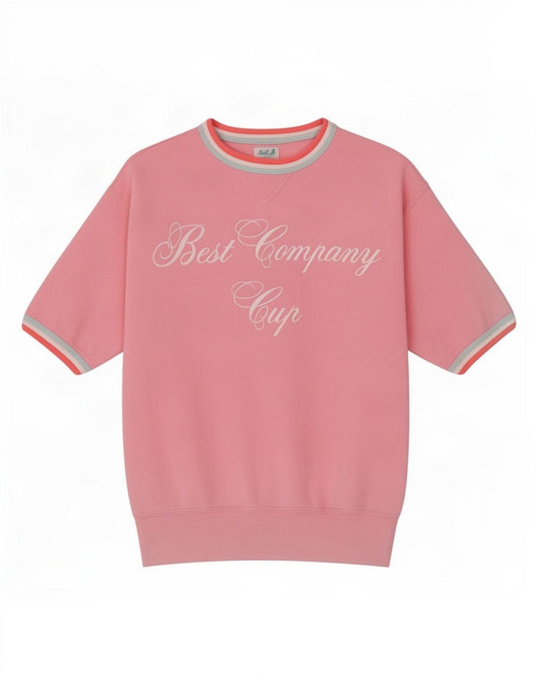 Bedste Firma Dame Grafisk Sweatshirt Jumper UK 10 Small Pink