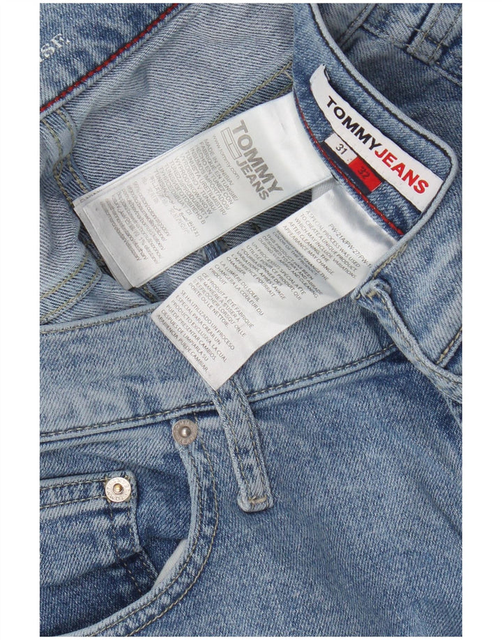 TOMMY HILFIGER Straight Jeans i mellemhøj højde til mænd W31 L32 blå bomuld