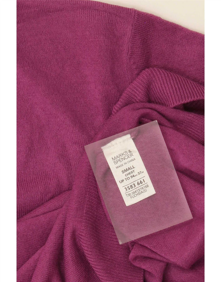Marks & Spencer Herre V-hals sweater lille rødbrun akryl