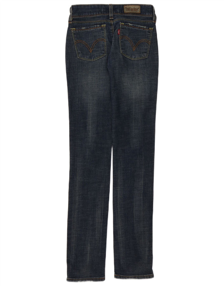 Levi's Dame 571 Slim Jeans W26 L34 Marineblå Bomuld