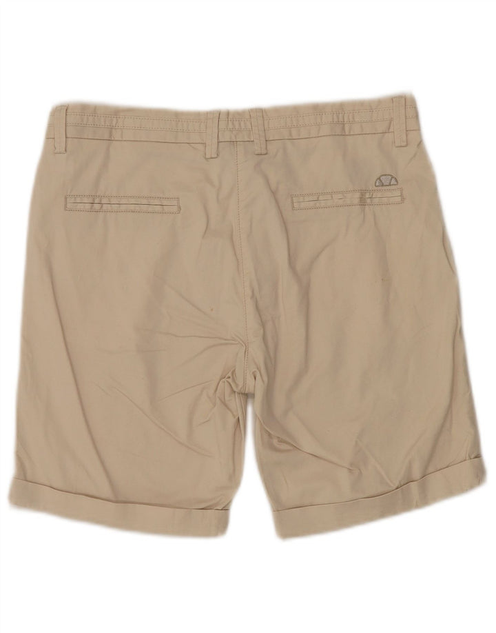 ELLESSE Chino Shorts til kvinder IT 42 Medium W30 Beige Bomuld
