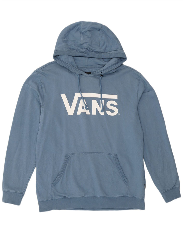 Vans Grafisk hættetrøje til mænd stor blå bomuld