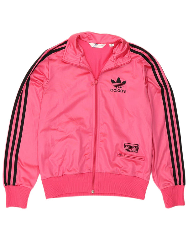 Adidas Dame Chile 62 Grafisk træningsdragt Topjakke UK 14 Medium Pink