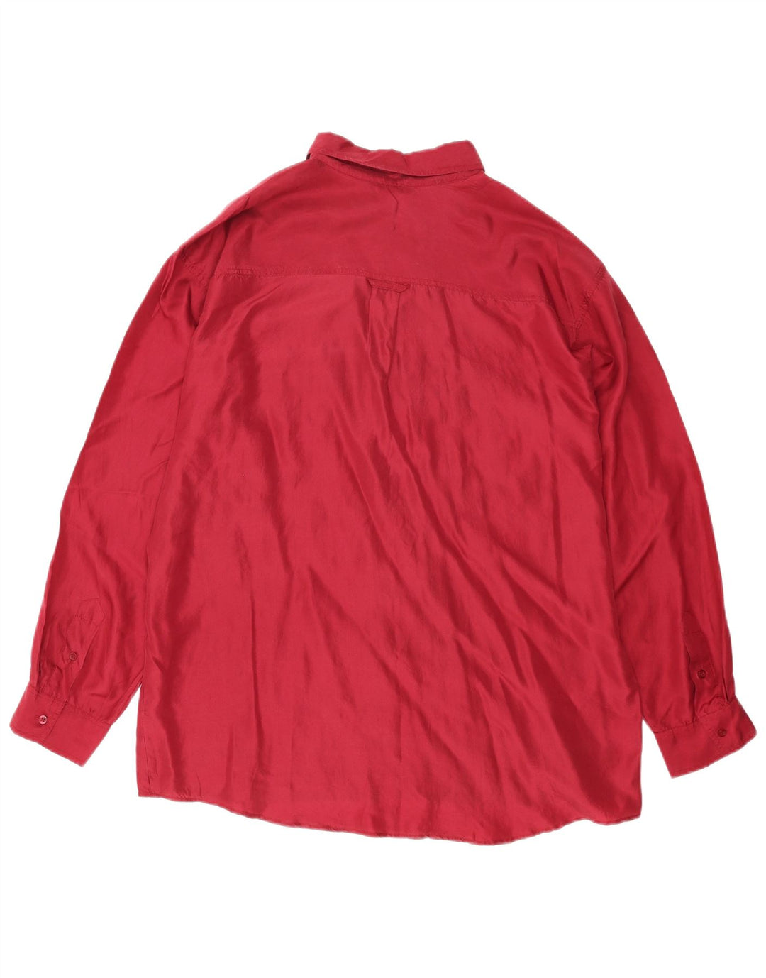 Vintage herreskjorte XL rød silke