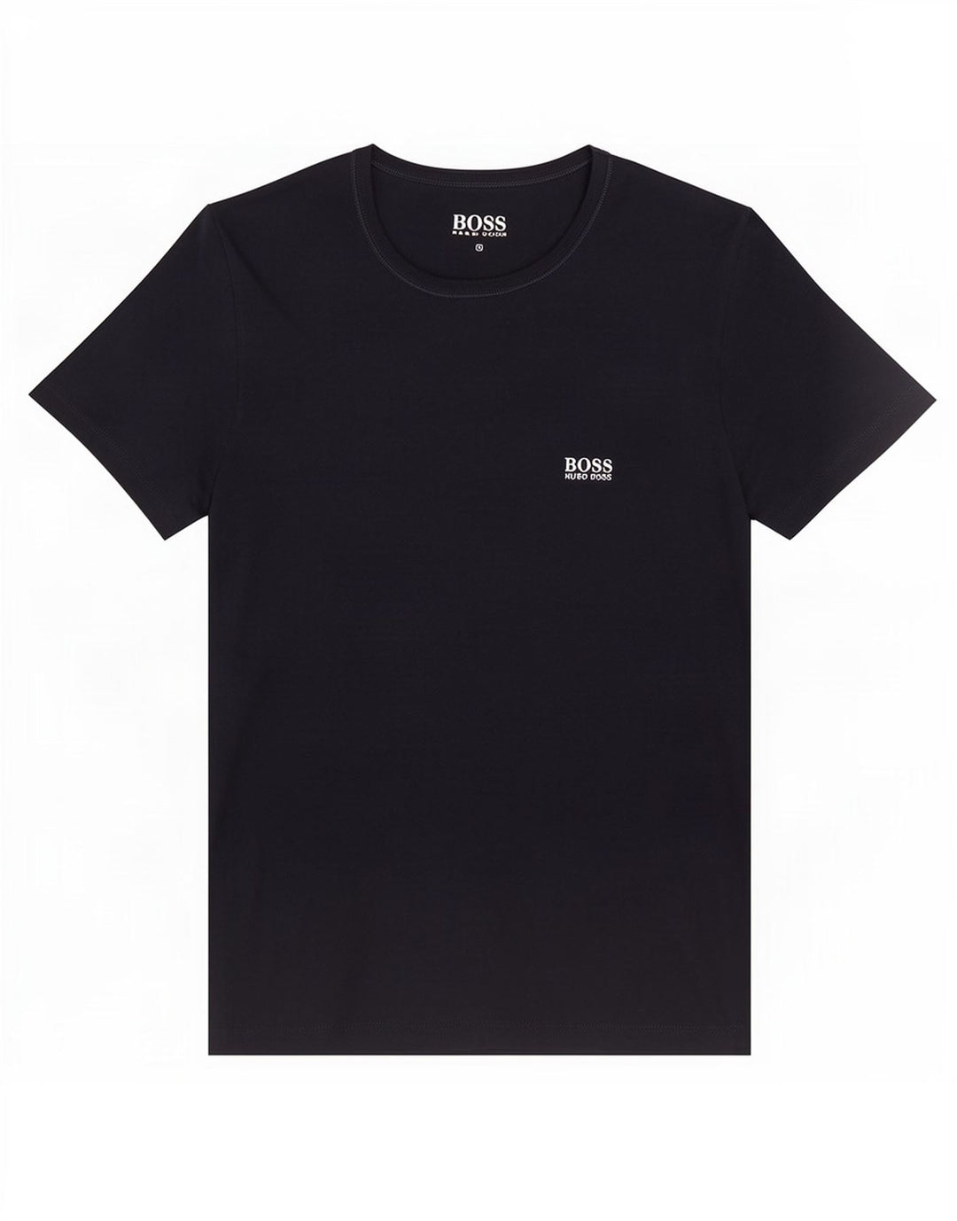 Hugo Boss Herre T-shirt Top Lille marineblå bomuld