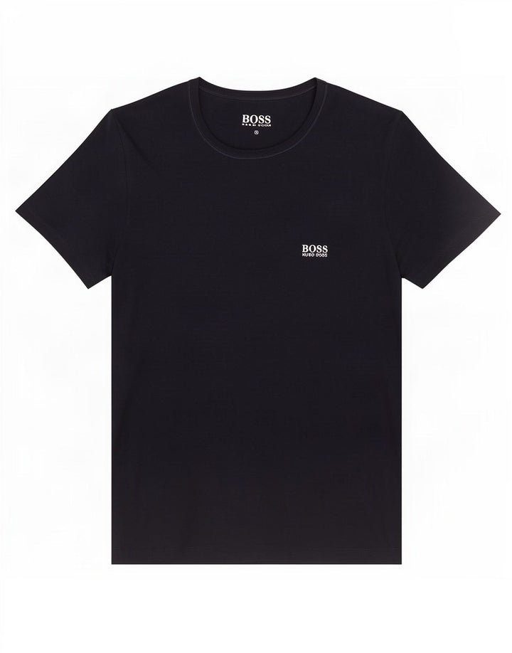 Hugo Boss Herre T-shirt Top Lille marineblå bomuld