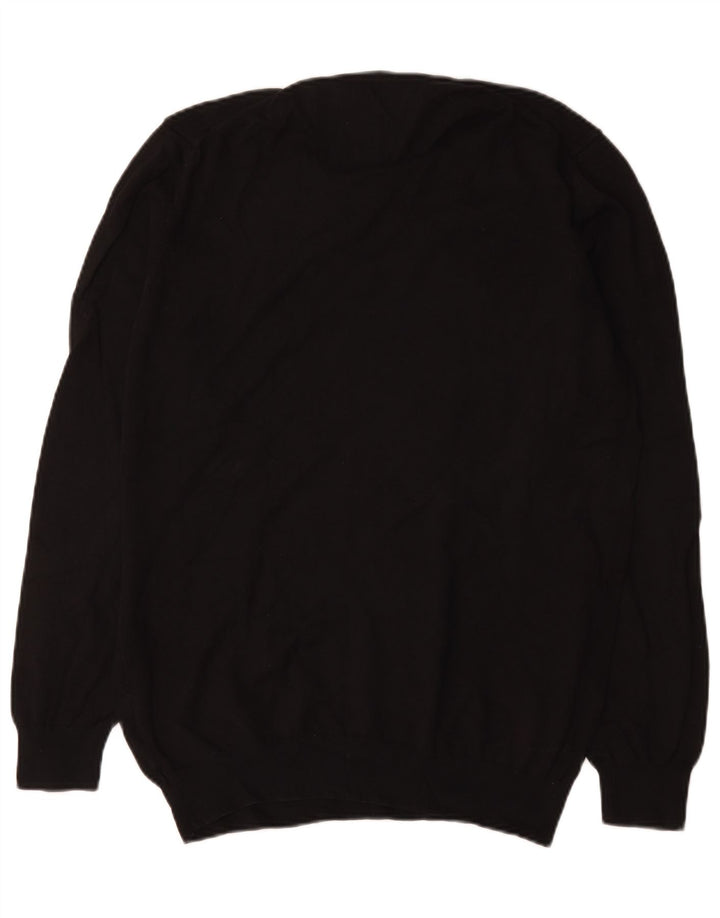 Zara Herre sweater med rund hals XL sort bomuld