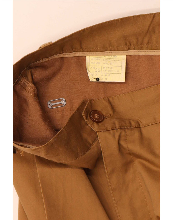 Vintage Herre Pegged Chino Bukser W32 L30 Beige