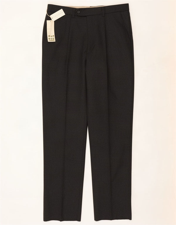 Vintage Herre lige jakkesæt bukser IT 48 Medium W32 L34 Grå Uld