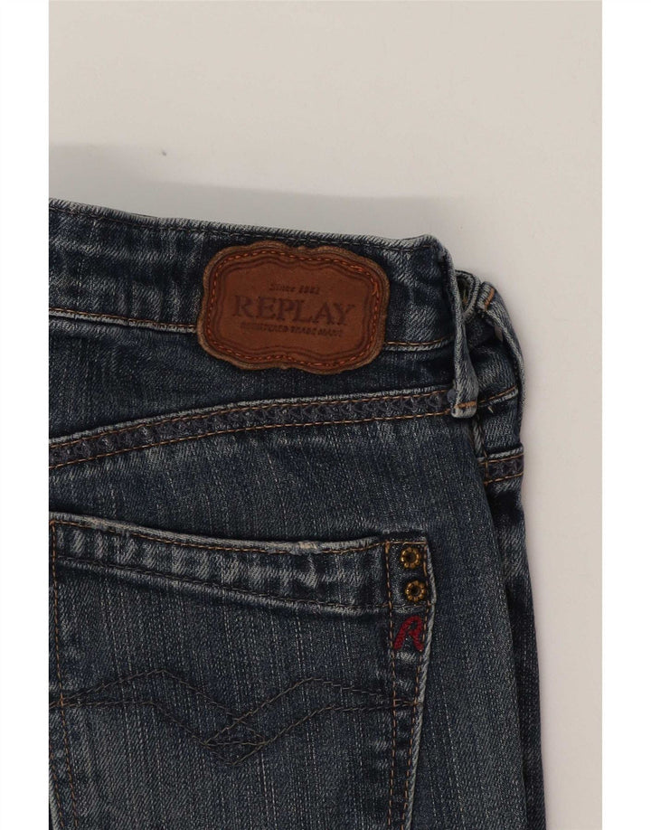Replay Dame Slim Jeans W29 L31 Blå