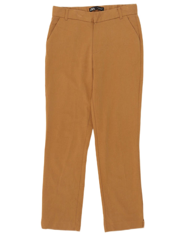 Zara Dame Slim Chino Bukser XS W24 L26 Beige
