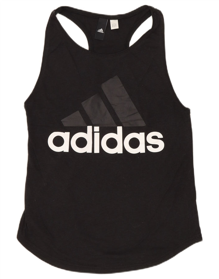 ADIDAS Grafisk Vest Top til kvinder DK 8 Lille Sort