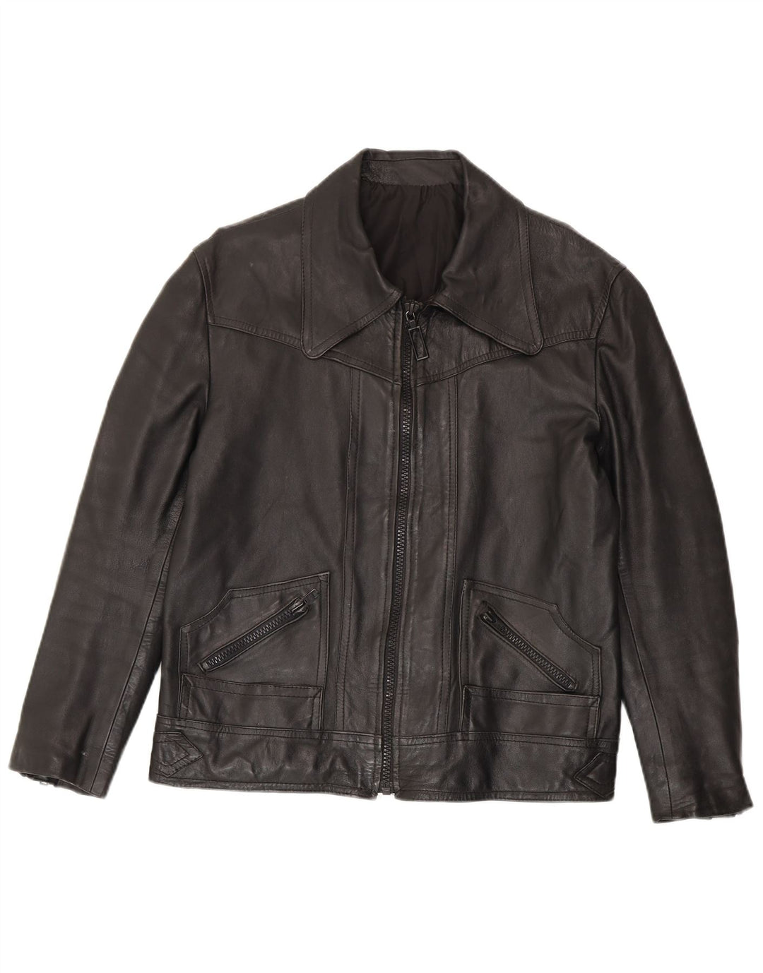 Vintage herre læderjakke UK 38 Medium Black