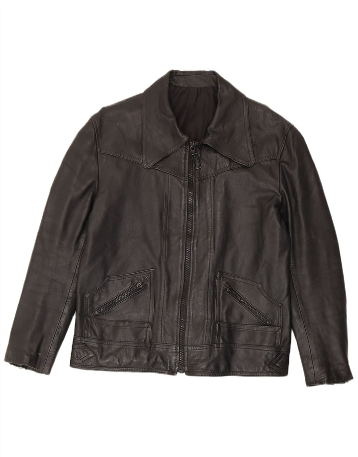 Vintage herre læderjakke UK 38 Medium Black