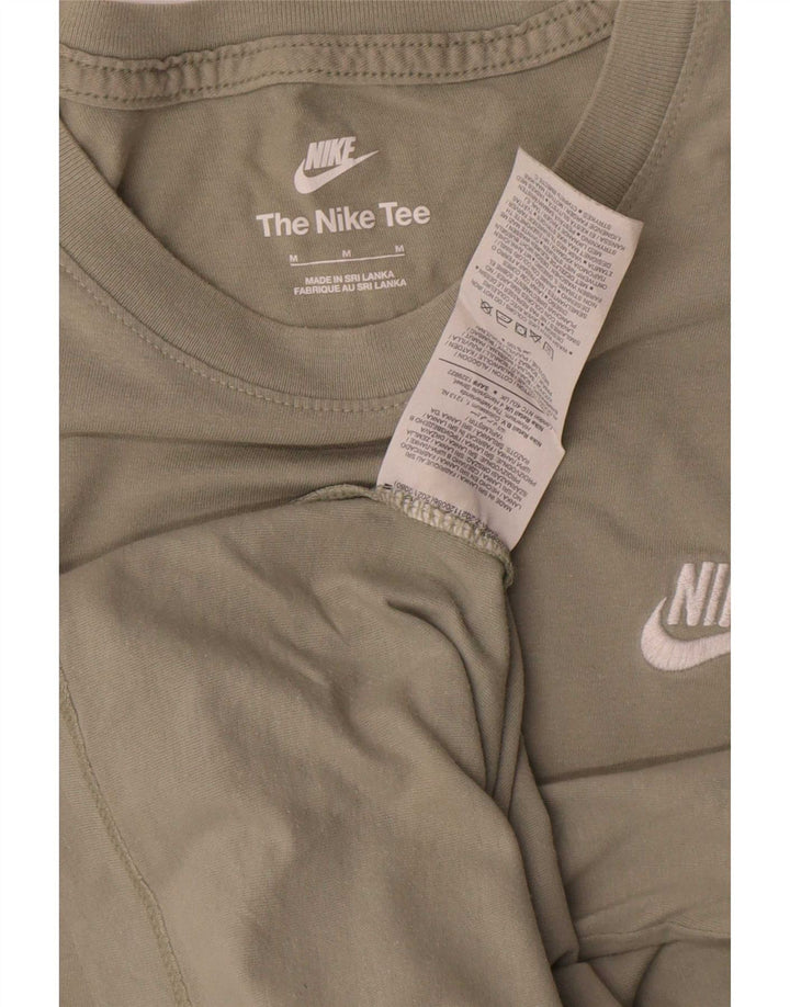 Nike T-shirt top mellem grøn bomuld til mænd