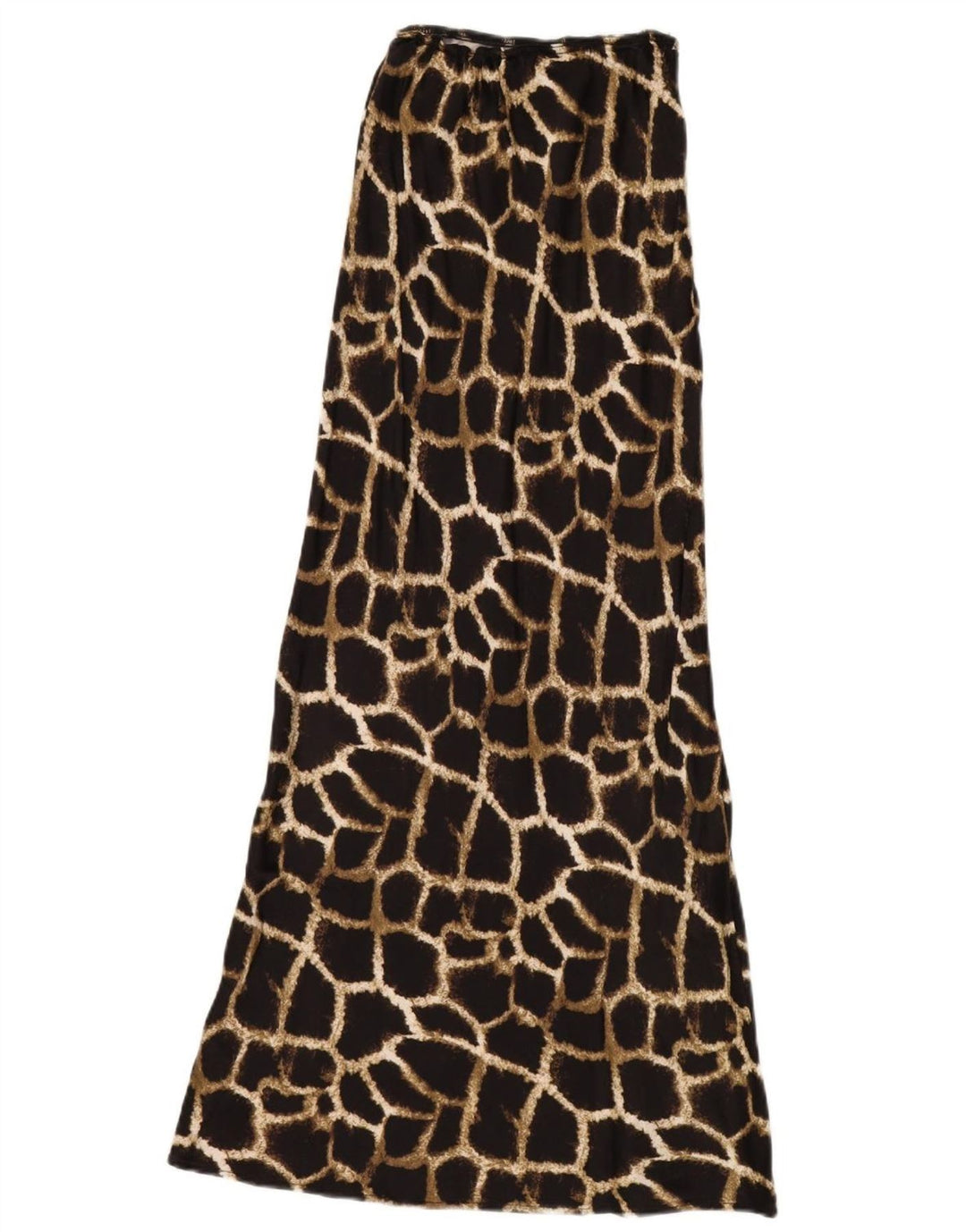 TOPSHOP Dame Maxi Nederdel UK 6 XS W24 Brun Animal Print Viscose
