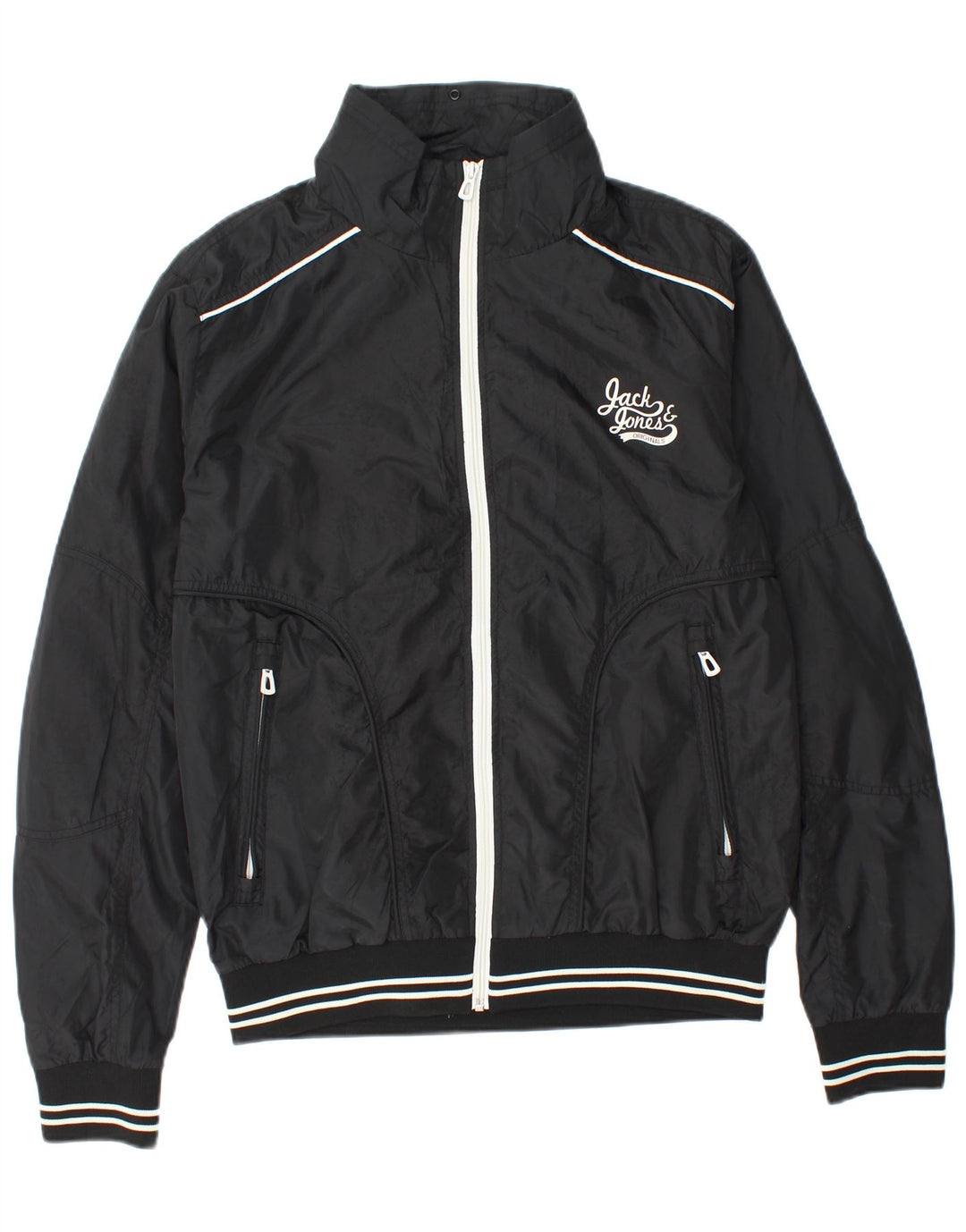 Jack & Jones Herre Bomber Jacket UK 40 Stor Sort Polyester