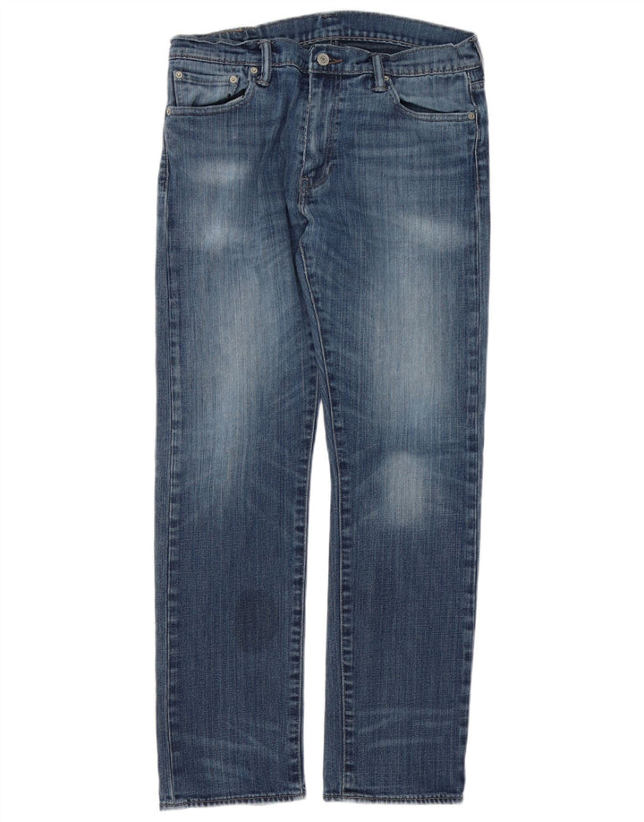 Levi's Herre 504 lige jeans W33 L30 Blå