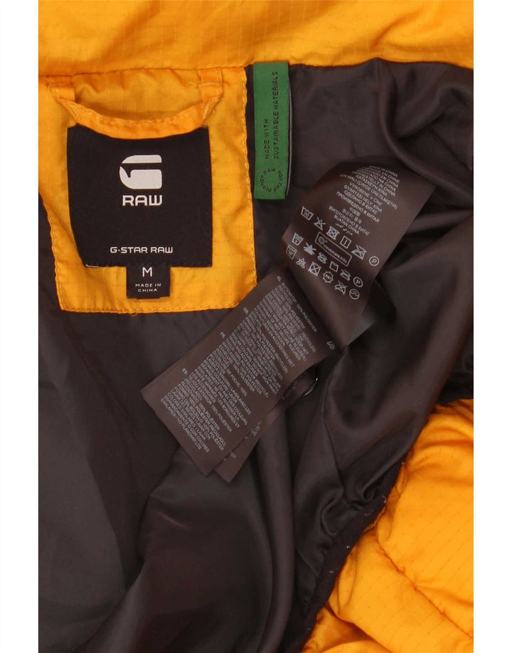 G-Star Polstret hættejakke til kvinder UK 14 Medium Gul Polyester