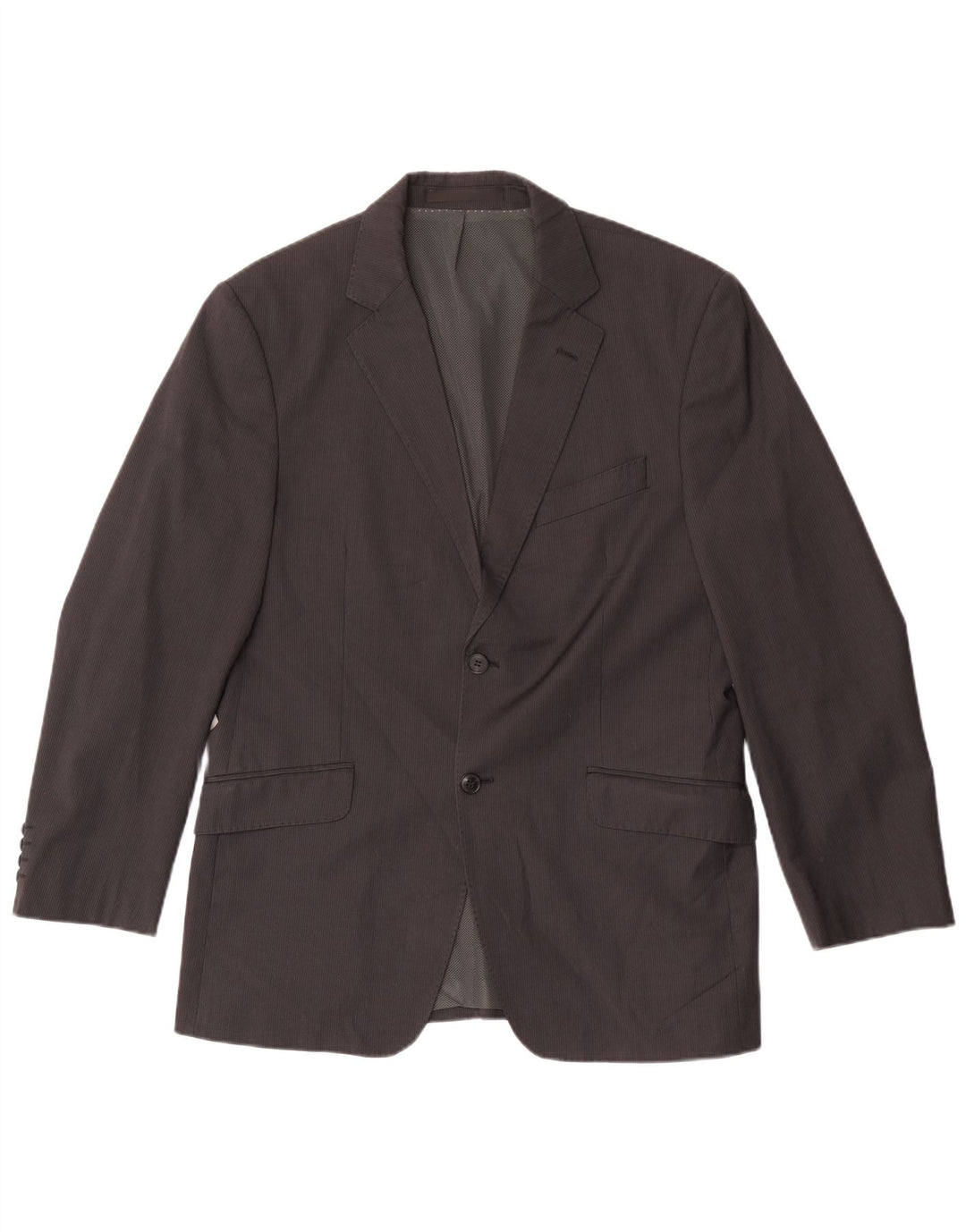 Marks & Spencer Herre 2-knaps blazerjakke UK 40 Medium Grey Pinstripe