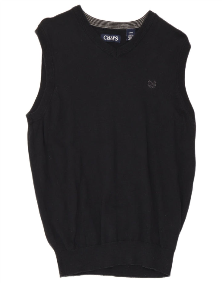 Chaps Herrevest Tank Top Lille Sort Bomuld