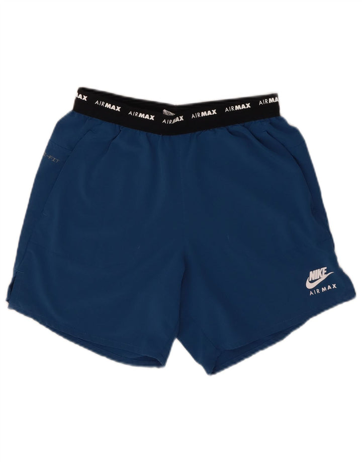 Nike Air Max Graphic Sportsshorts til mænd Small Blue Colourblock Polyester