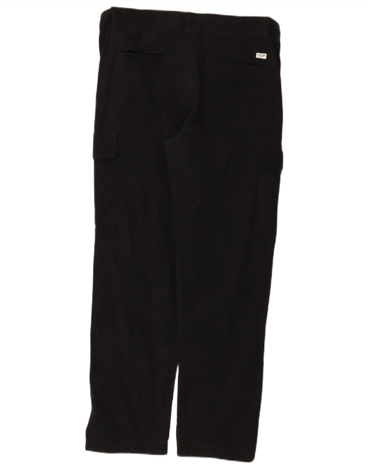 Jack & Jones Straight Cargo bukser til mænd W33 L30 Sort bomuld