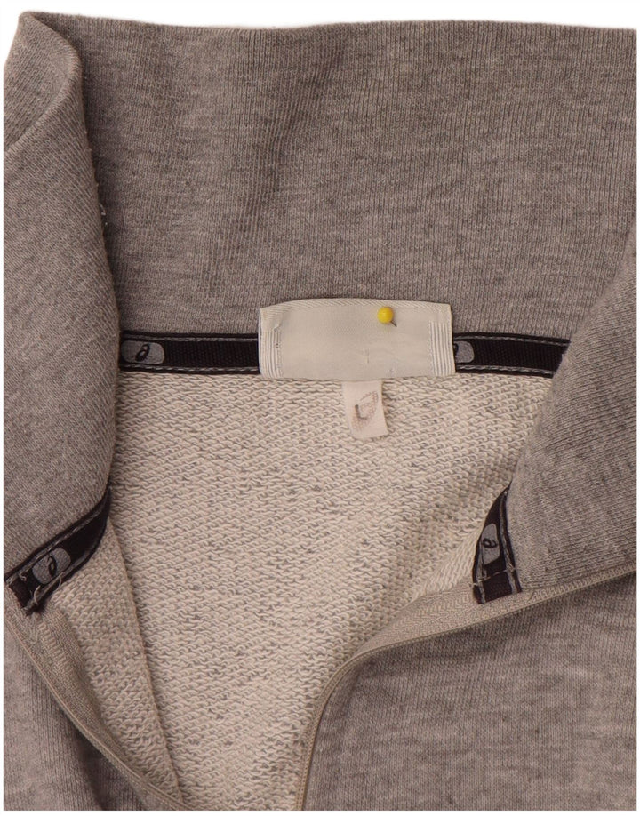 Asics Sweatshirt med lynlås til mænd, stor grå