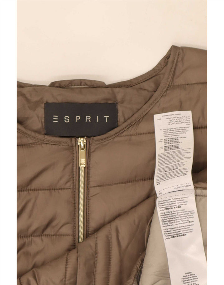 Esprit Dame Oversized Polstret Jakke UK 6 XS Brun Polyester