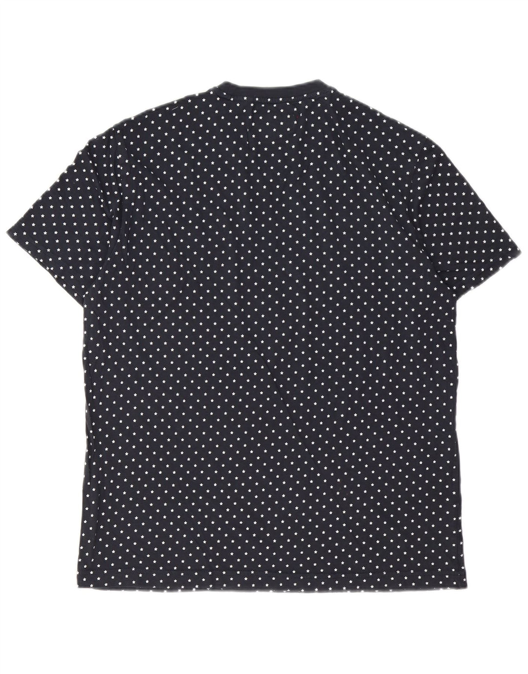 Penguin Herre T-shirt Top Stor marineblå plettet bomuld