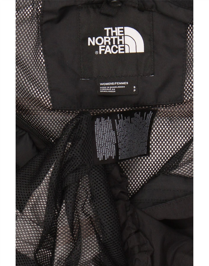 THE NORTH FACE Regnjakke med hætte til kvinder UK 10 Lille sort nylon