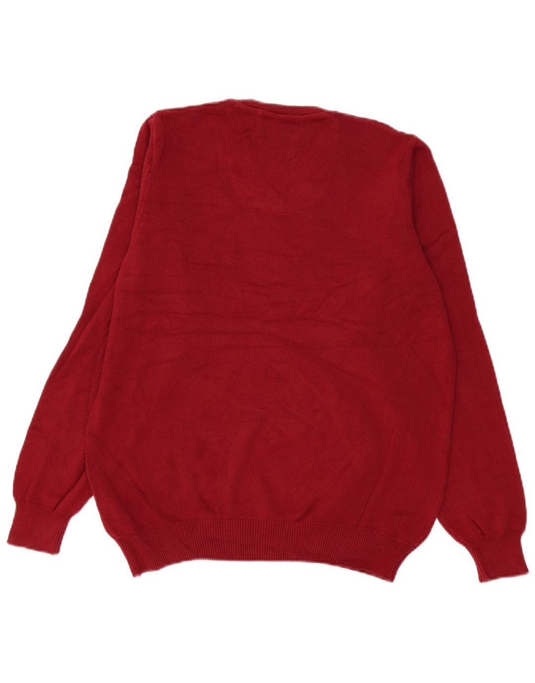 Marks & Spencer Herre V-hals sweater Medium rød bomuld