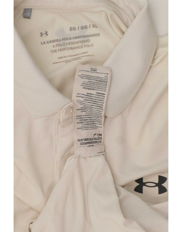 Under Armour Herre Polo Shirt XL Hvid Polyester