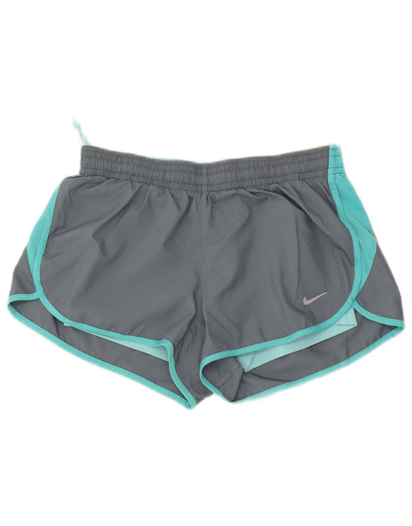 Adidas Dame Dri Fit Sports Shorts UK 14 Medium Grey Colourblock